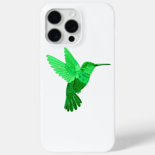 Coque iPhone 15 Pro Max Illustration complexe du colibri vert