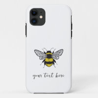Illustration d'abeille - ajoutez votre propre text