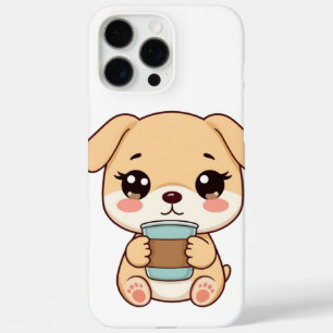 Coques iPhone 16 Pro Max 🐶☕ Illustration de café avec un chiot mignon Co