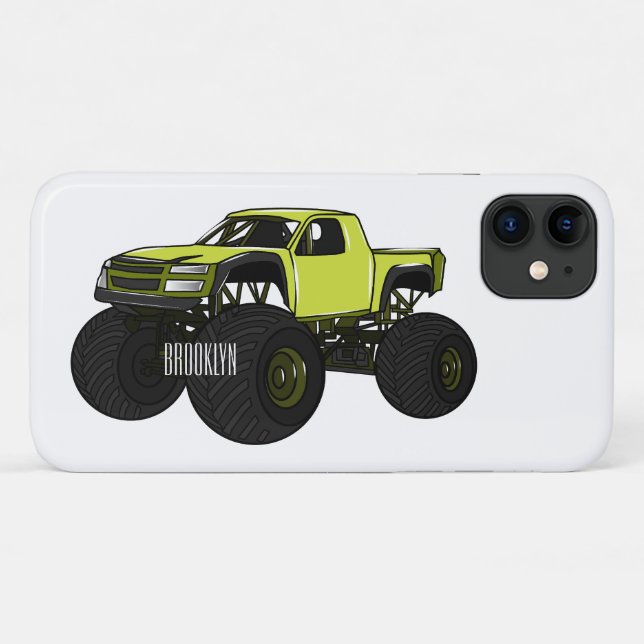 Coques Case-Mate iPhone Illustration de camion monstre (Dos (Horizontal))
