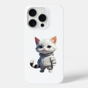Coque iPhone 15 Pro Illustration de chats cool et adorables