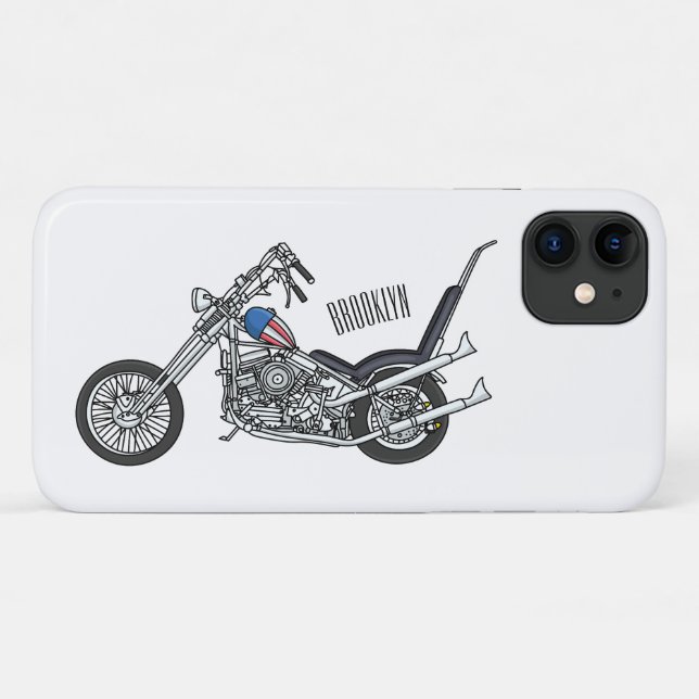 Coques Case-Mate iPhone Illustration de Chopper Motorcycle 1950 (Dos (Horizontal))
