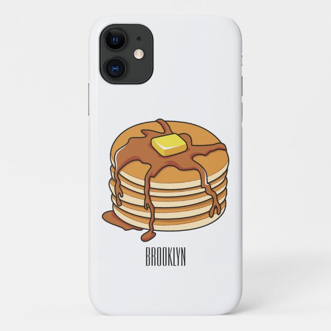 Coques Case-Mate iPhone Illustration de dessin animé de Pancake (Dos)