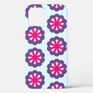 Case-Mate iPhone Case Illustration de formes florales violettes et roses