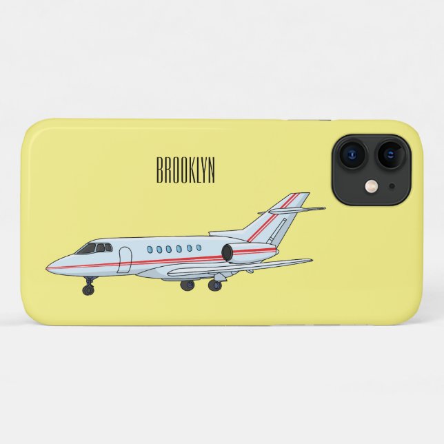 Coques Case-Mate iPhone Illustration de jet privé (Dos (Horizontal))