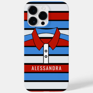 Coque Pour Pour iPhone 14 Pro Max Illustration de la chemise de polo en bande mignon