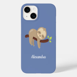 Coque Pour iPhone 14 Illustration de la fentes mignonne sur l'animal d'