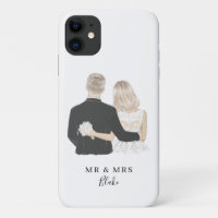 Illustration de la mariée et de la chambre Coque-c