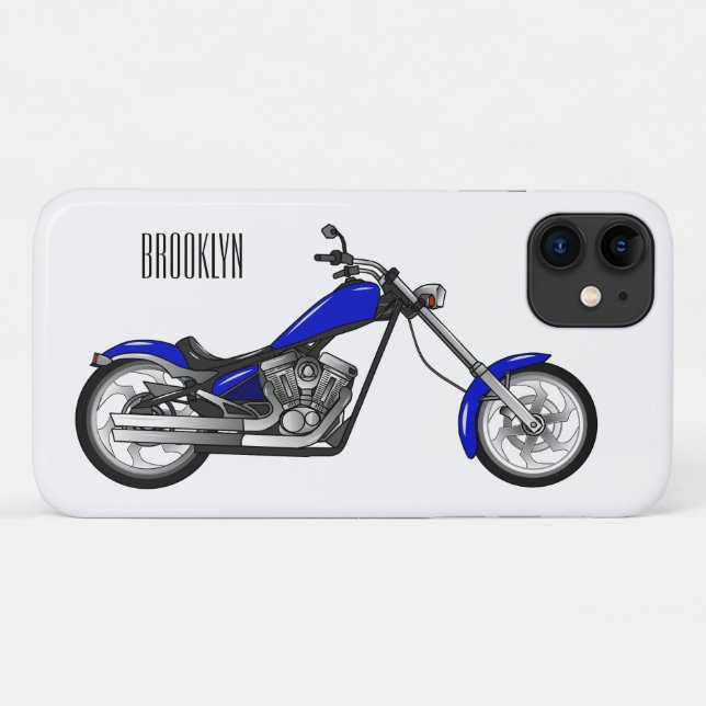 Coques Case-Mate iPhone Illustration de la moto à hélico (Dos (Horizontal))