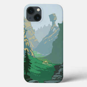 Etui iPhone 13 Illustration de la vallée V-6