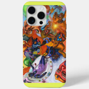 Coque iPhone 15 Pro Max Illustration de l'aquarelle Eros déambule la déess