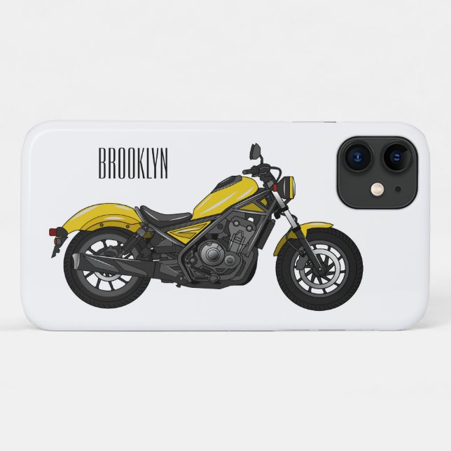 Coques Case-Mate iPhone Illustration de moto Cruiser (Dos (Horizontal))