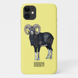 Case-Mate iPhone Case Illustration de mouflon, mouton