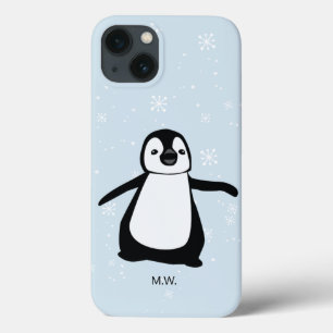 Case-Mate iPhone Case Illustration de neige hivernale de pingouin mignon