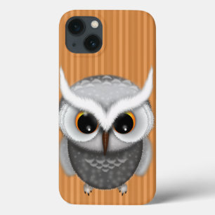 Coques Pour iPhone Illustration de petite chouette grincheuse