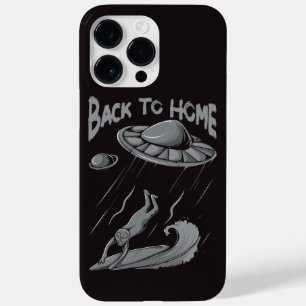 Coque Pour Pour iPhone 14 Pro Max Illustration de surf pour alien avec retour à la m