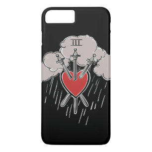Case-Mate iPhone Case Illustration de tarot d'amour du 3 d'Épées