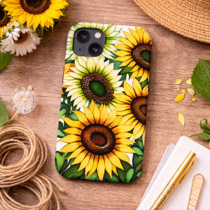 Case-Mate iPhone Case Illustration de tournesol moderne 