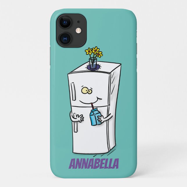 Coques Case-Mate iPhone Illustration drôle de réfrigérateur (Dos)