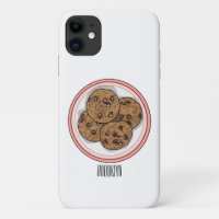 Illustration du cookie de puce à chocolat