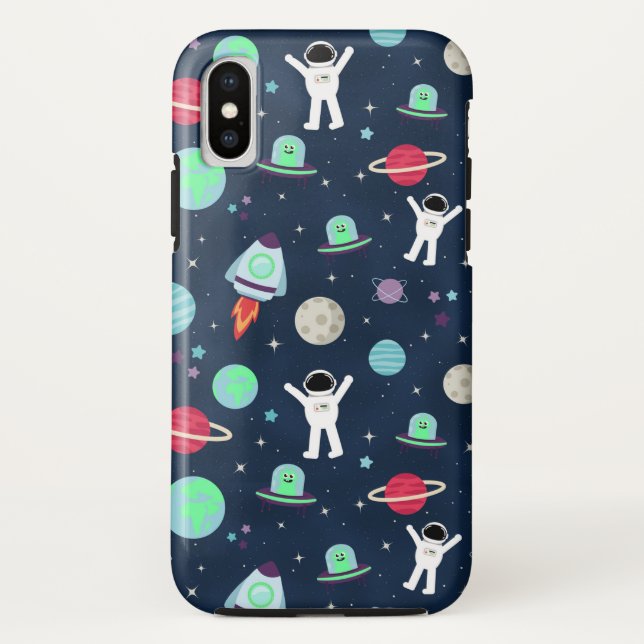Coques Case-Mate iPhone Illustration du Motif spatial (Dos)