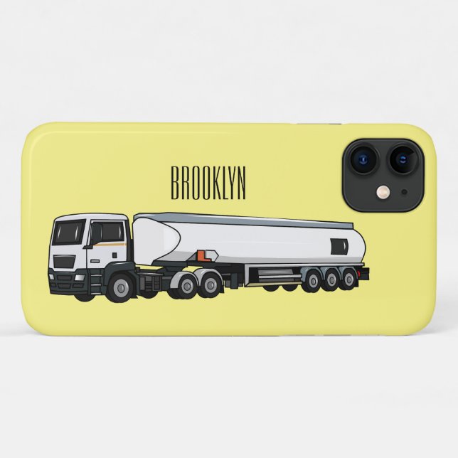 Coques Case-Mate iPhone Illustration du transport de carburant par camion- (Dos (Horizontal))