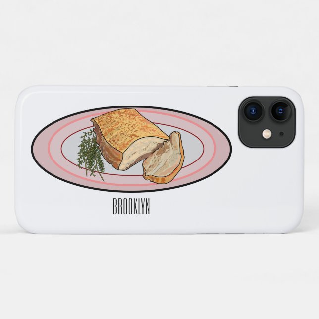Coques Case-Mate iPhone Illustration du ventre de porc rôti (Dos (Horizontal))
