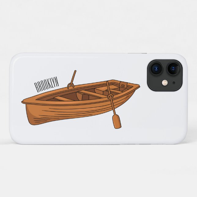 Coques Case-Mate iPhone Illustration d'un bateau à roues (Dos (Horizontal))