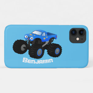 Case-Mate iPhone Case Illustration d'un camion monstre bleu mou