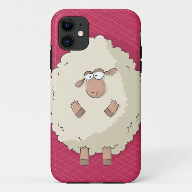 Coques Case-Mate iPhone Illustration d'un mouton géant mignon et drôle (Dos)