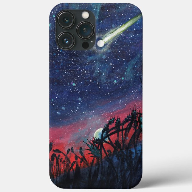 Coques Case-Mate iPhone Illustration d'une étoile de tir (Verso)