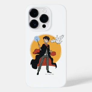 Coque Pour iPhone 14 Pro Illustration HARRY POTTER™ et Hedwig