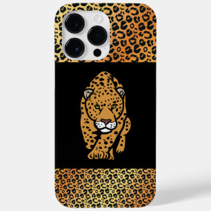 Coque Pour Pour iPhone 14 Pro Max Illustration léopard gras exotique & Motif de peau