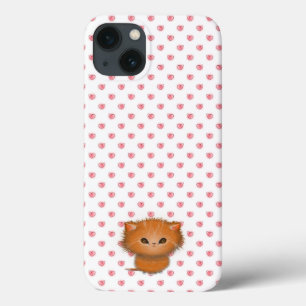 iPhone 13 Case Illustration Little Orange Tabby Cat Kitten
