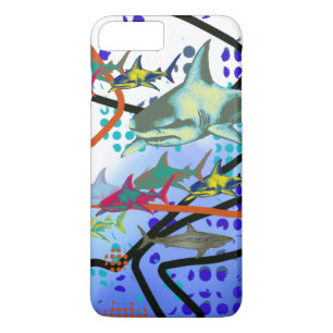 Case-Mate iPhone Case illustration numérique des requins