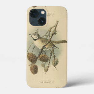 Case-Mate iPhone Case Illustration vintage de l'European Crested Tit