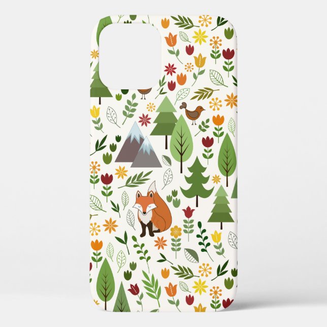 Coques Case-Mate iPhone Illustrations de style scandinave sur Motif crème (Verso)