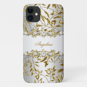 Etui iPhone Case-Mate Image de bijou en or blanc diamant argenté