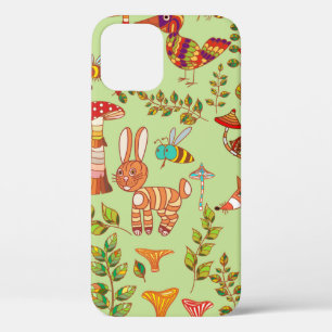Case-Mate iPhone Case Image de la vie forestière. Flore et faune. Vinta