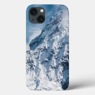 Case-Mate iPhone Case Image de montagne enneigée avec texte moderne