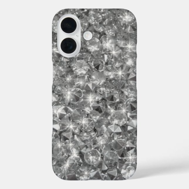 Coques Case-Mate iPhone Image de texture des cristaux de strass (Verso)