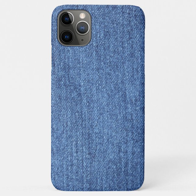 Coques Case-Mate iPhone Image de texture en denim bleu blanc (Dos)