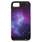 Image spatiale de cluster de galaxie violette