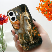 Imaginaire blanc Cheval Fairy Orange Papillon aile