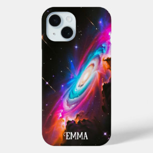 Coque Pour iPhone 15 Imaginaire céleste Trou noir personnalisé