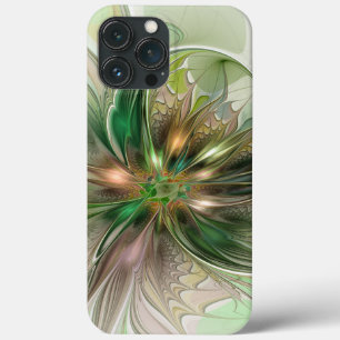 Case-Mate iPhone Case Imaginaire coloré Moderne Fleur Fractale Abstraite