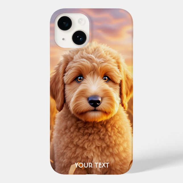 Coques Case-Mate iPhone Imaginaire Cute Baby Labradoodle Blé (Verso)