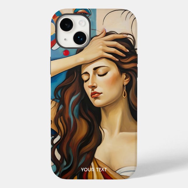 Coques Case-Mate iPhone Imaginaire Cute Girl Cubist Style (Verso)