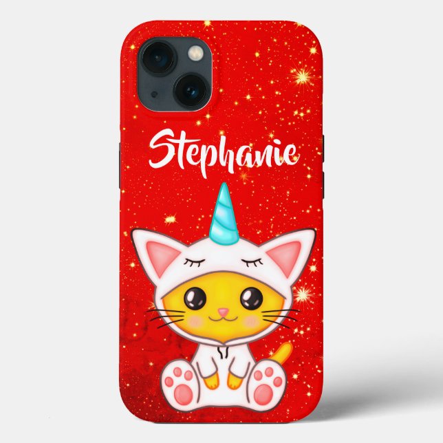 Coques Case-Mate iPhone Imaginaire Cute Kittycorn (Verso)