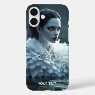 Coques iPhone 16 Plus Imaginaire Cute Lake Cygne Blanc